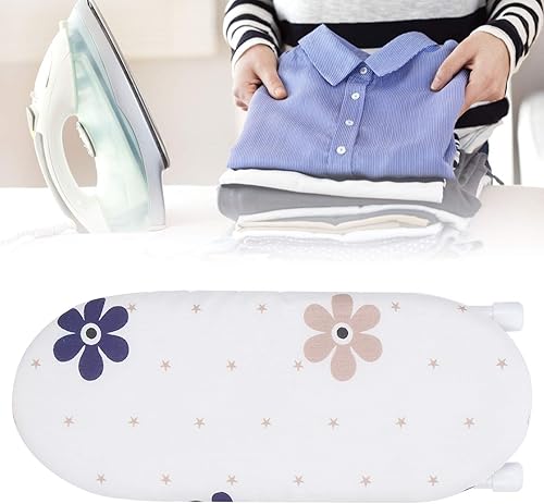Miniatura 6 de Tabla de planchar, tabla de planchar de mesa con patas plegables y cubierta de algodón, mini tabla de planchar, puños plegables para el hogar,