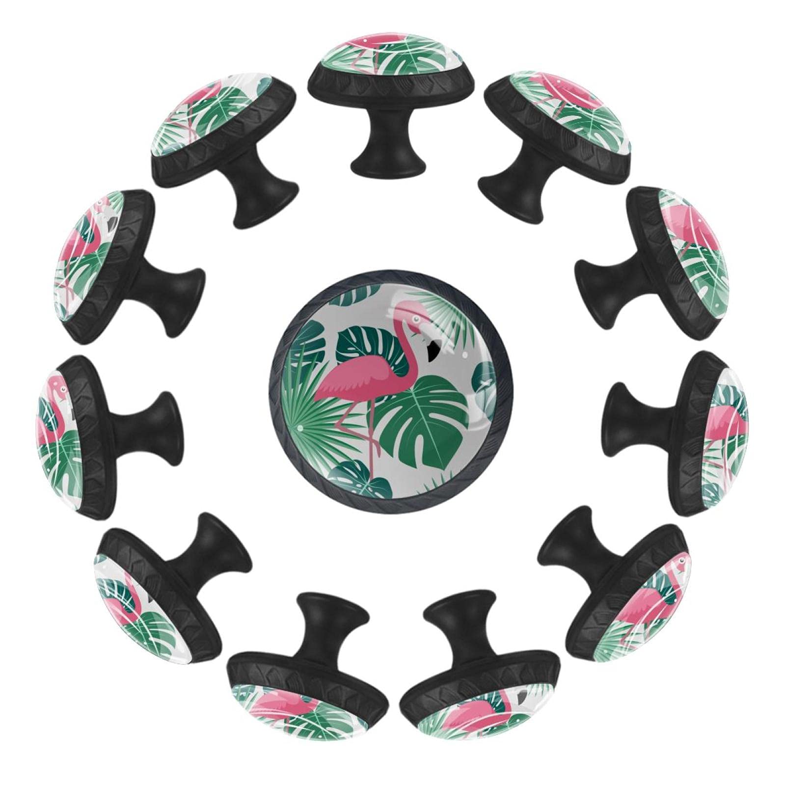 Boutons de tiroir monstera en lot de 12 pour relooker la commode de chambre