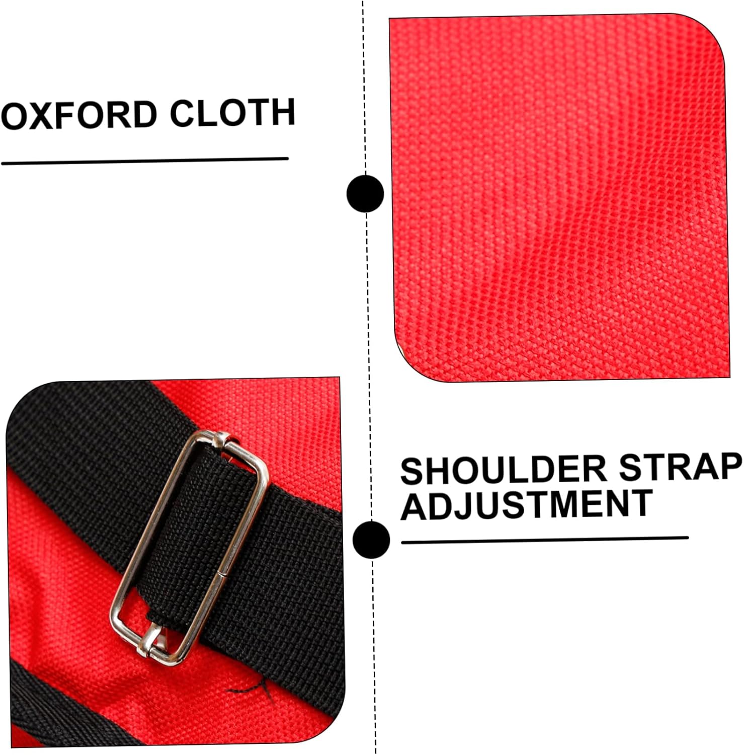 GALPADA Capacity Trombone Bag Oxford Cloth Trombone Carrying Case Red and Padded Protection
