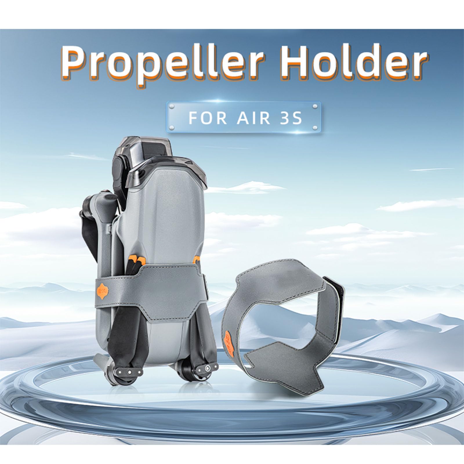 PU Propeller Holder for DJI AIR3S/AIR3 Drone Accessories Propeller Guard Strap Holder Protector Blade Stabilizer - Image 2