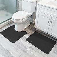 Vista 35 de Tapete de baño ultrafino, tapete de baño de goma para baño, antideslizante, secado rápido, lavable a máquina, pelo bajo, absorbente, ducha exterior