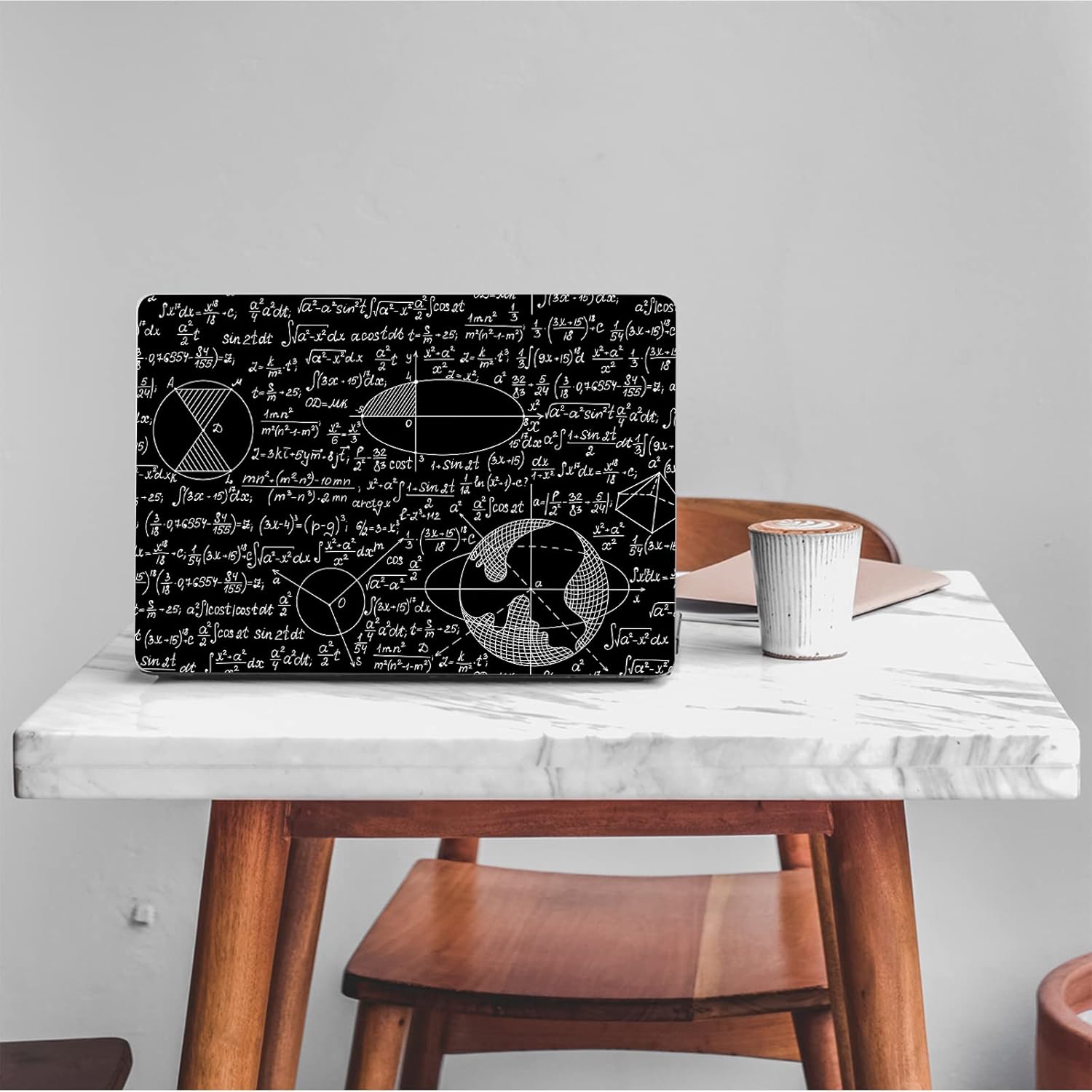 Compatible MacBook Air 13.6 inch Case 2022 Release Model: A2681 M2 Chip, Printed Pattern Hard Shell Laptop Sleeve and Keyboard Cover for MacBook Air 13.6, Blackboard Book 15