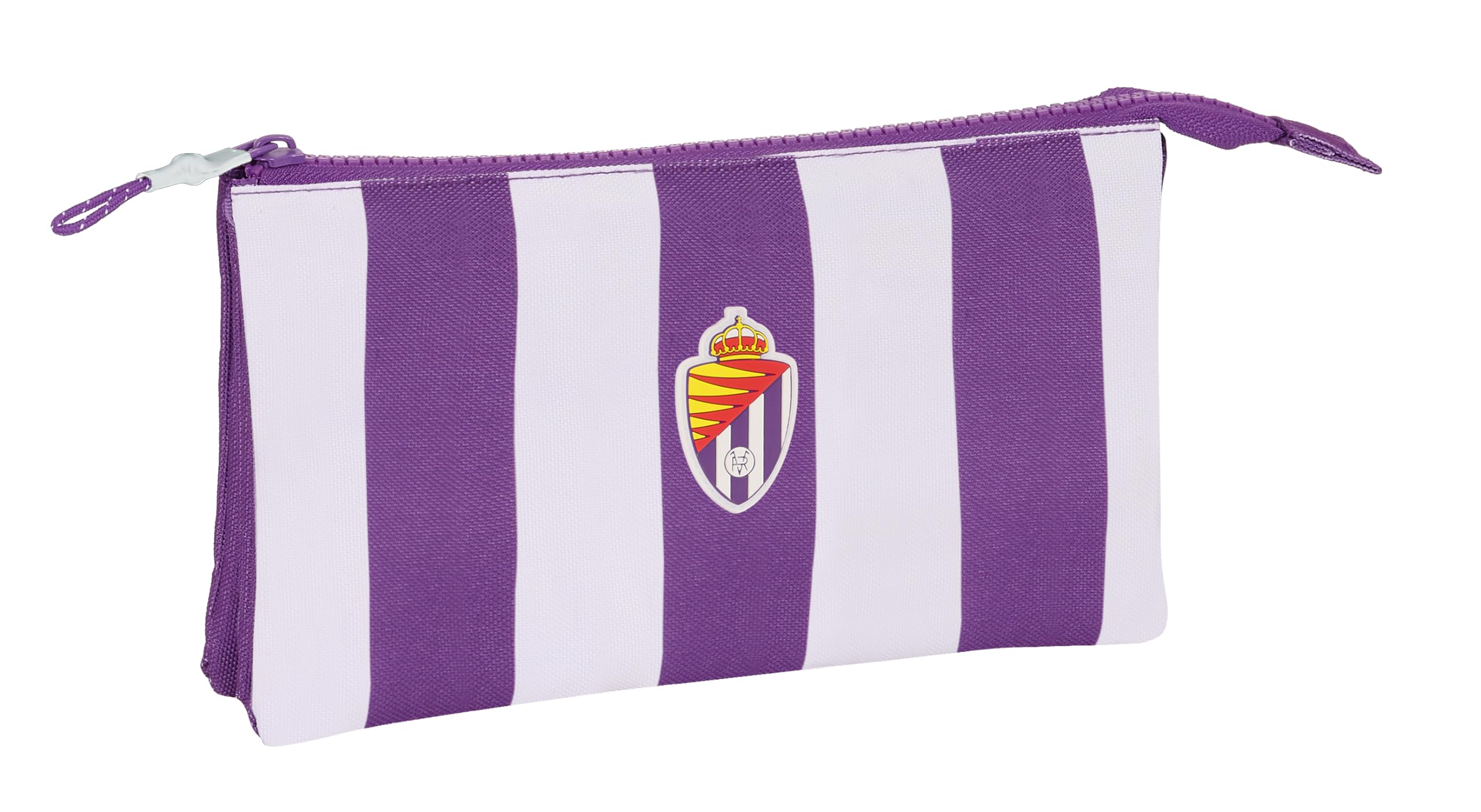 Safta Real Valladolid, Triple Pencil Case, Children's Pencil Case, Ideal for School Age Children Comfortable and Versatile