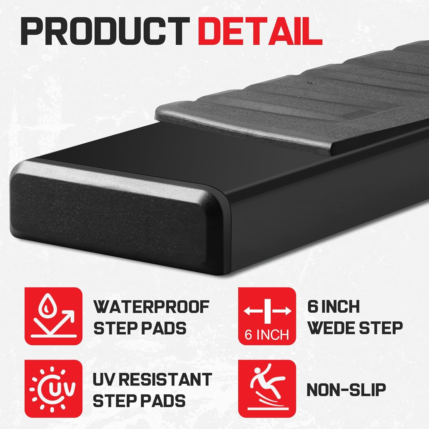 6" Running Boards Compatible with 2017-2025 Honda Ridgeline, Ridgeline Running Boards Step Bars Side Steps Nerf Bars Step Boards.