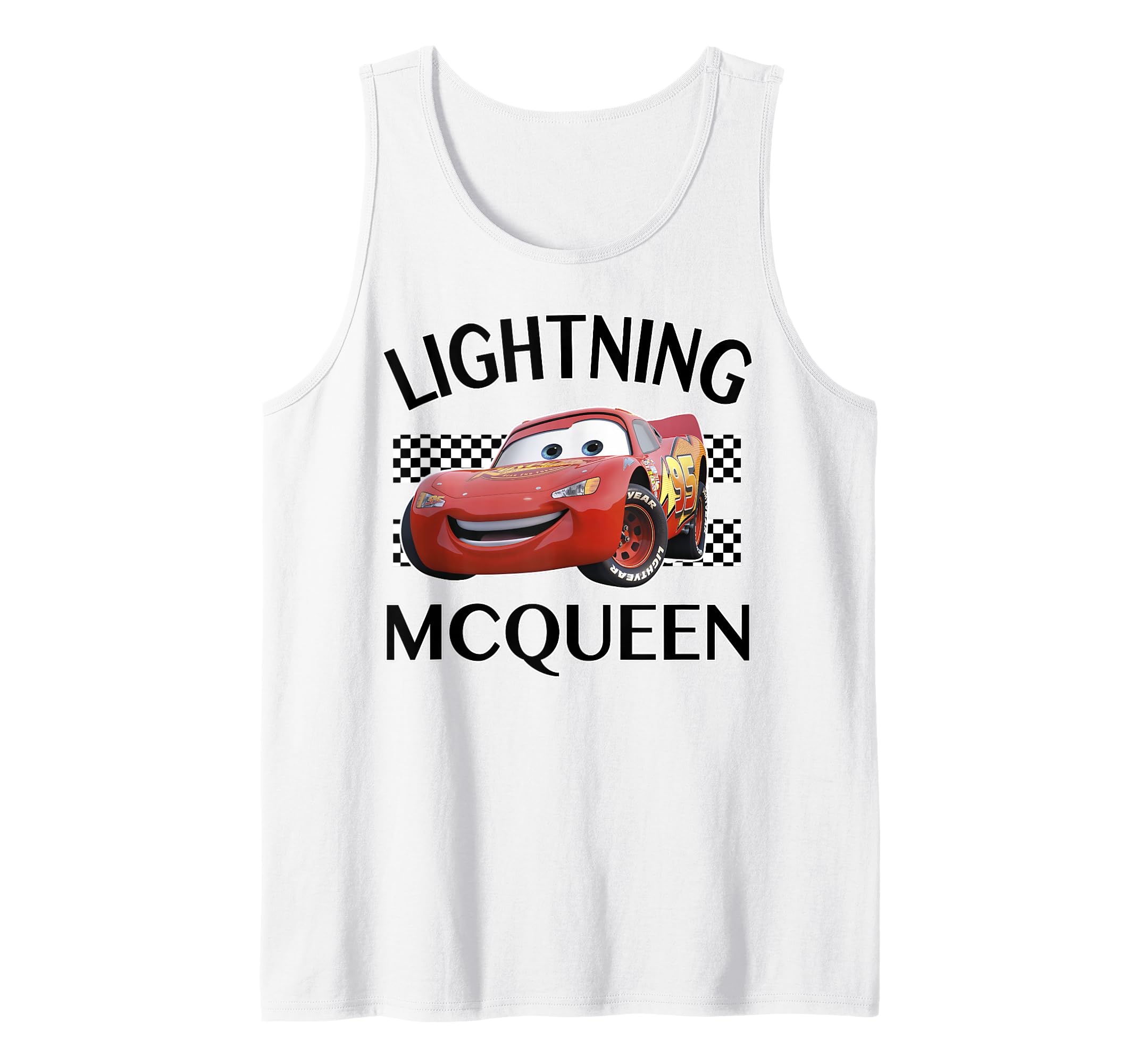 Disney Pixar Cars Lightning McQueen Finish Tank Top