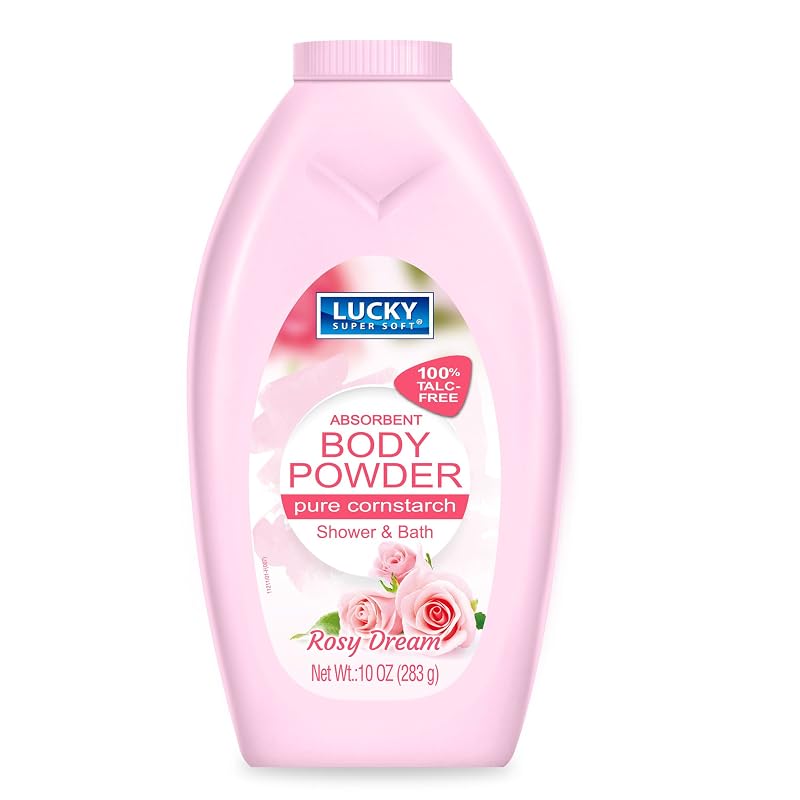 Lucky Super Soft Pó Corporal Absorvente Rosy Dream, 280 g
