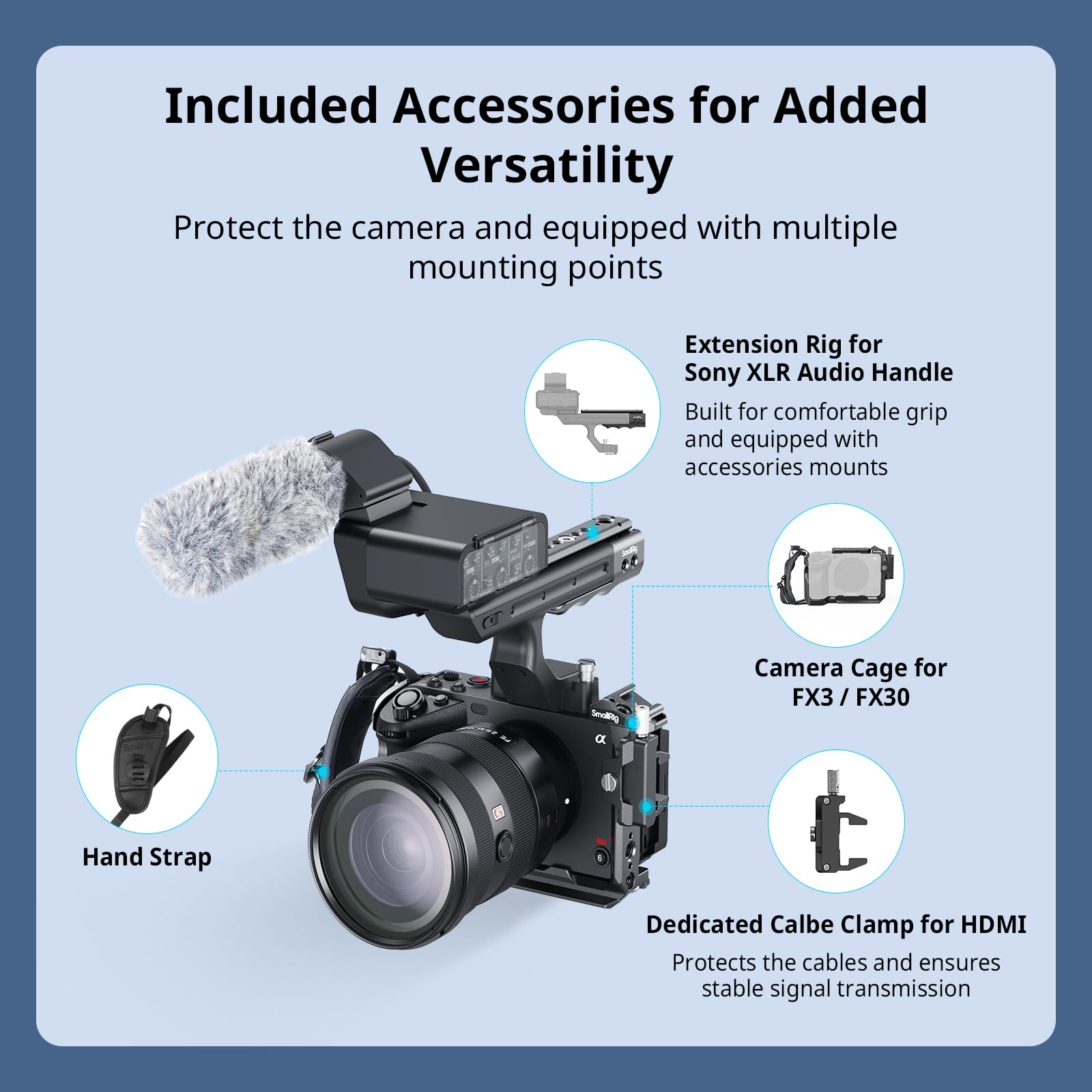 FX3 カメラケージキット　SmallRig製 SmallRig Handheld Cage Kit for Sony FX30 & FX3