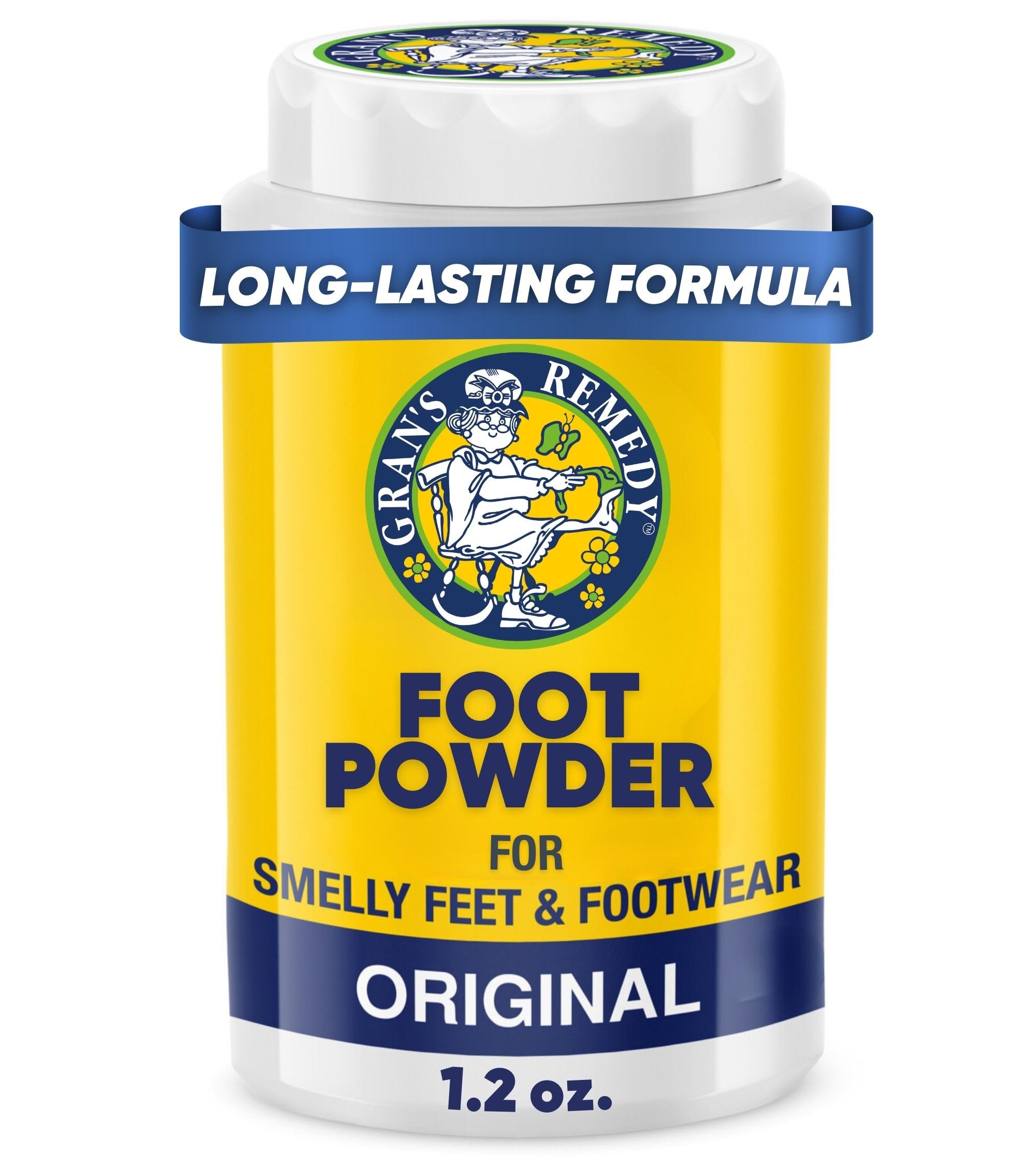Shoe Deodorizer and Foot Powder for Smelly Feet - Effective Shoe Odor Eliminator in Travel Size - Absorbs Sweat and Moisture for Shoes and Feet - Unscented