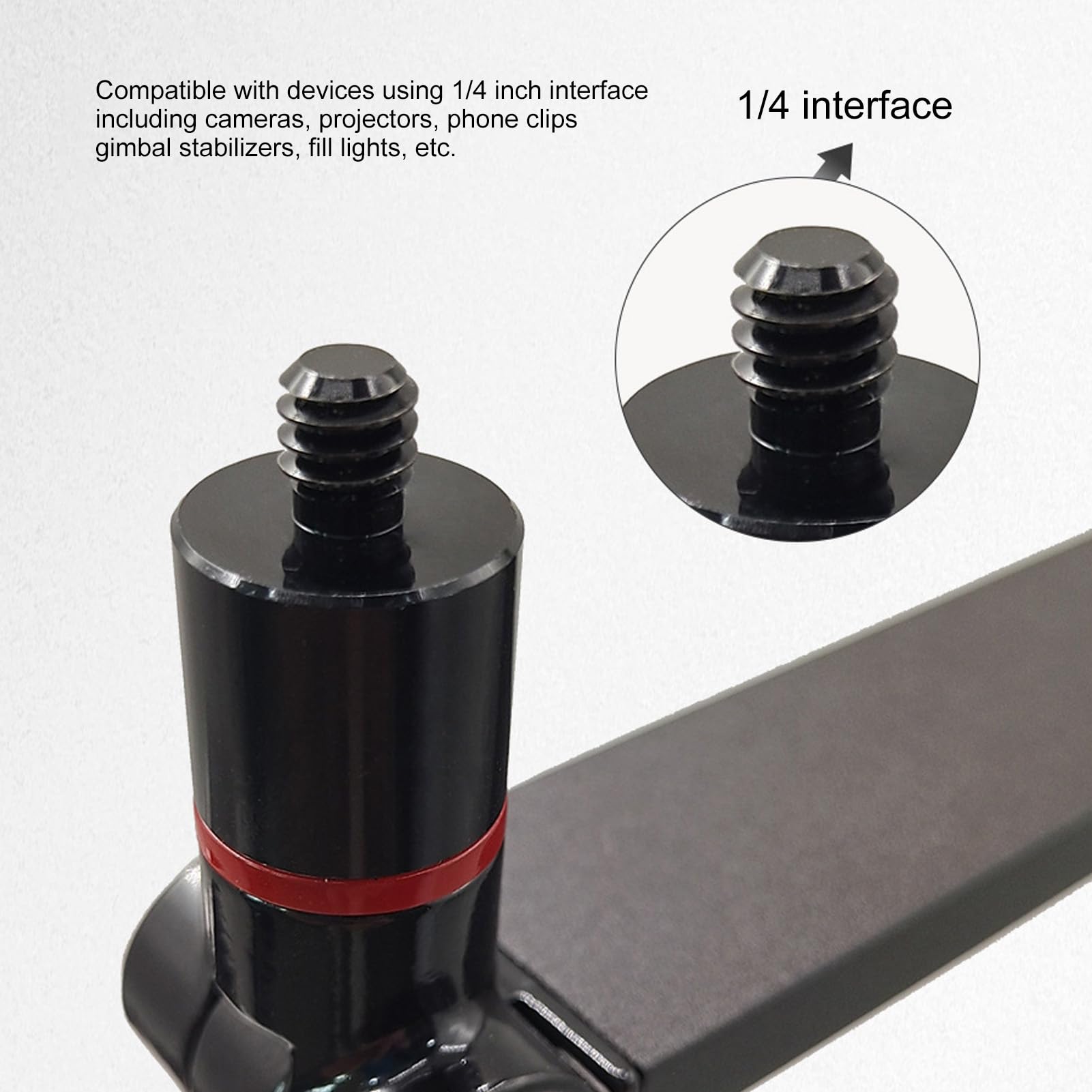 Support De Projecteur Universel Rotatif 360° - Compatible Vis 1/4", Installation Bureau, Mur Ou Plafond