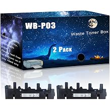 WB-P03 Compatible Waste Toner Box Replacement for Konica Minolta High Yield Compatible bizhub C3100P C3110 Printers, Meet Printing Needs 2-Pack Black