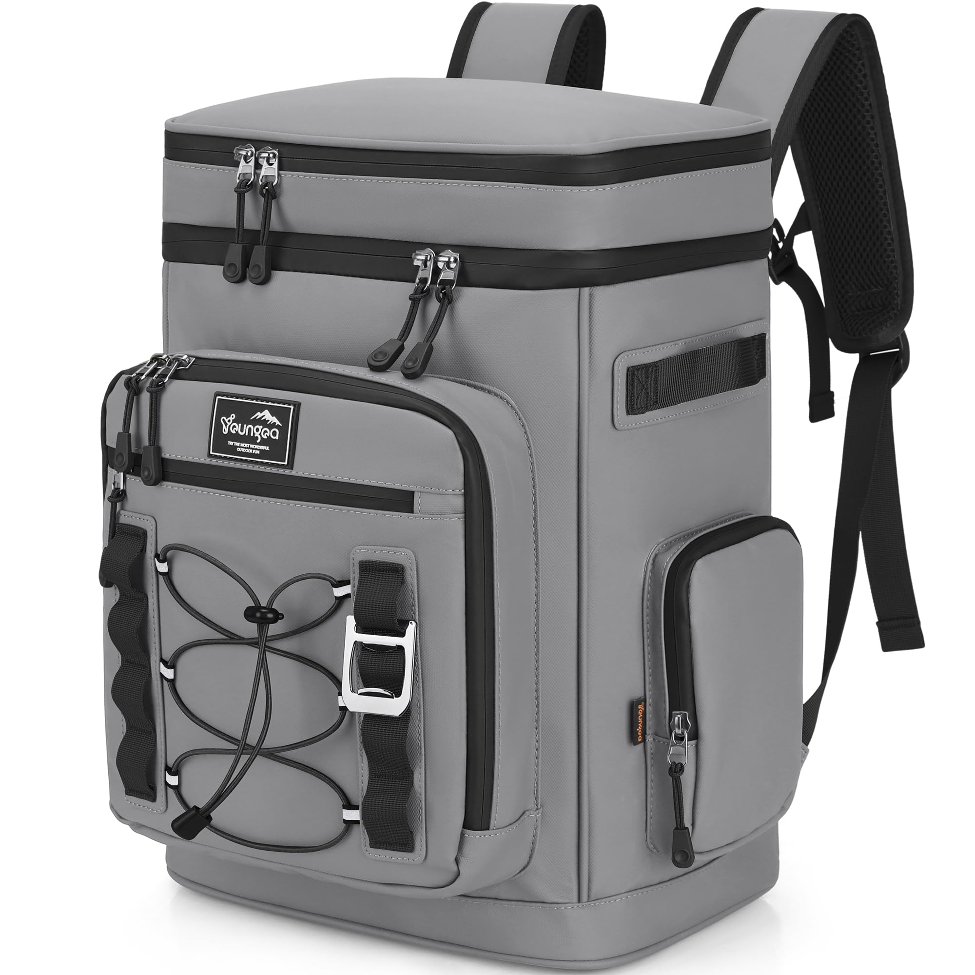 Sac à Dos Isotherme, 30L Grand Sac Glacière Étanche, Sac a Dos de Pique-Nique Portable pour Camping, Plage, Randonnée