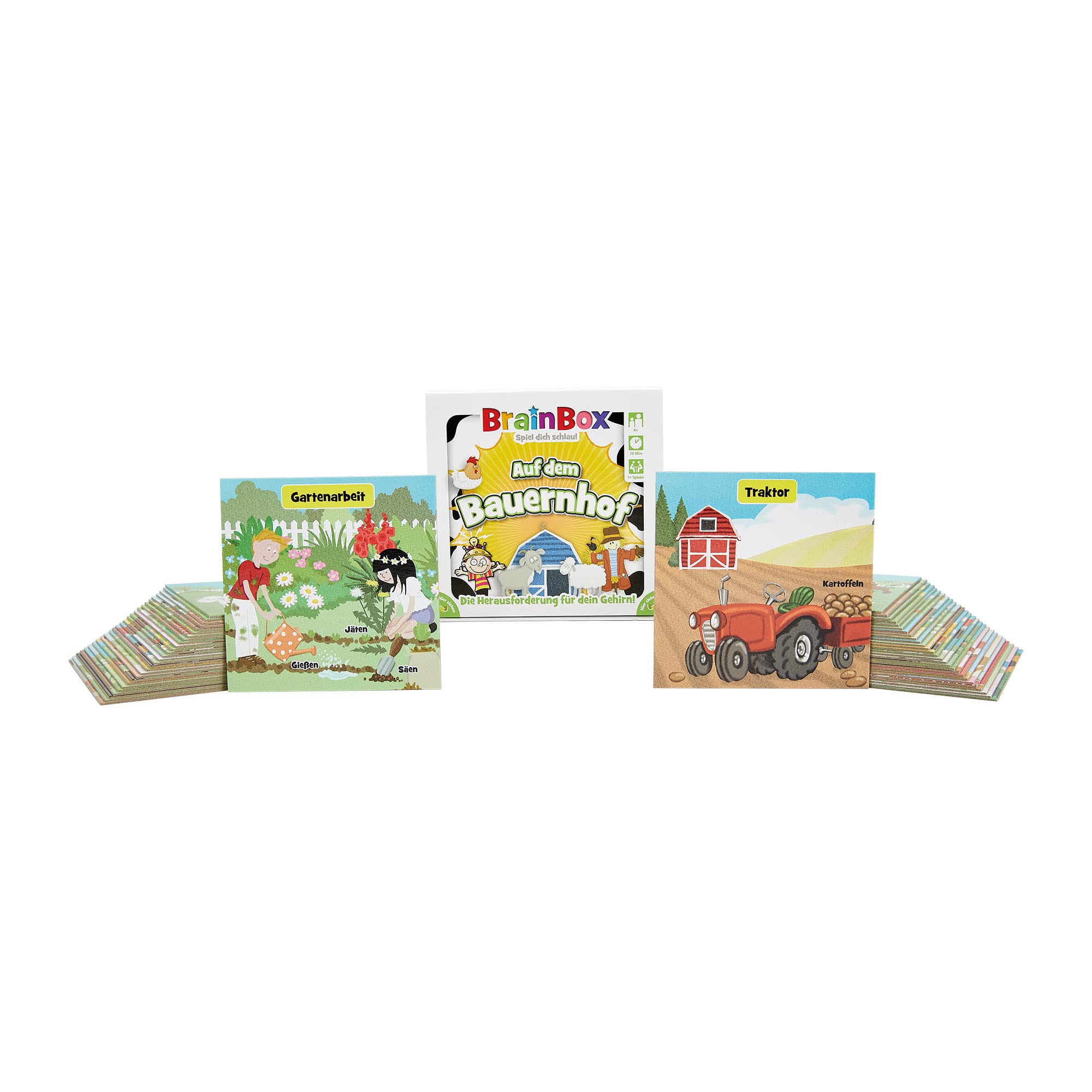 BrainBox - La Vita In Fattoria - Gioco A Quiz Per Bambini Dai 4 Anni - 70% Riciclato - Tedesco