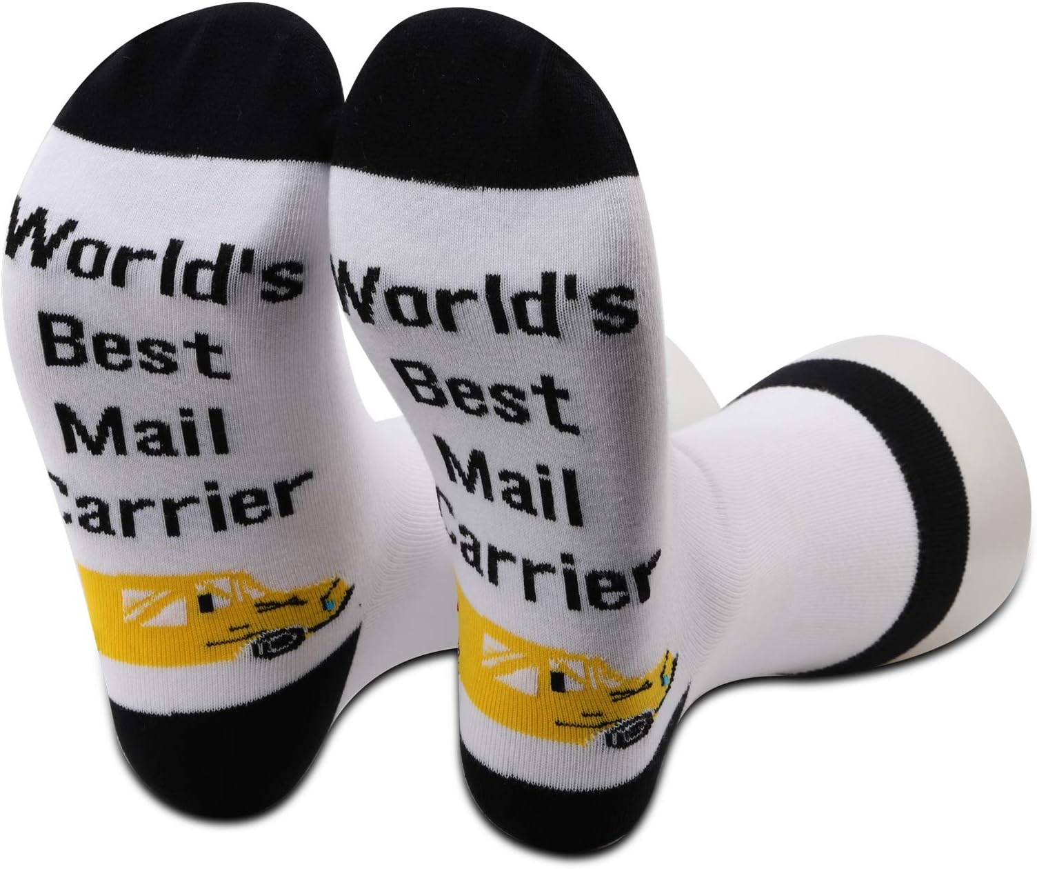 G2TUPFunny Mail Carrier Postman Gift Socks Mail Carrier Supplies World's Best Mail Carrier Socks for Post Office Crew