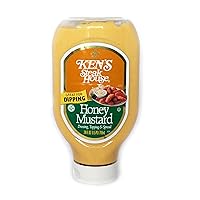Vista 2 de Ken's Honey Mustard, botella de 1-24 onzas con una tarjeta de recetas JFS