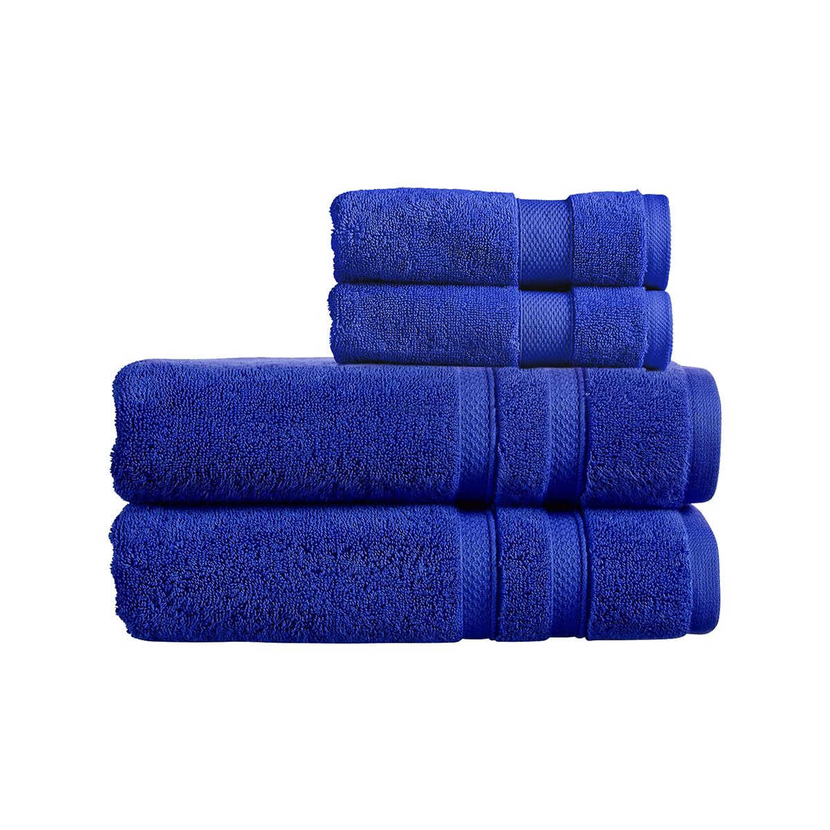 Christy Chroma Bath Towels | Set of 2 | Highly Absorbent Heavyweight 675GSM | Bold and Bright | Soft Velvety Smooth Bathroom Shower Towels | 100% Cotton | Sustainably Made | White — view 29
