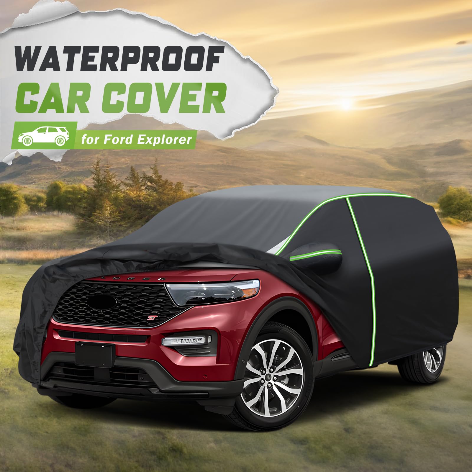 Mixsuper Liner Car Cover for Ford Explorer 1995-2026 7 Layers Full Car Cover All Weather Car Covers for — view 2