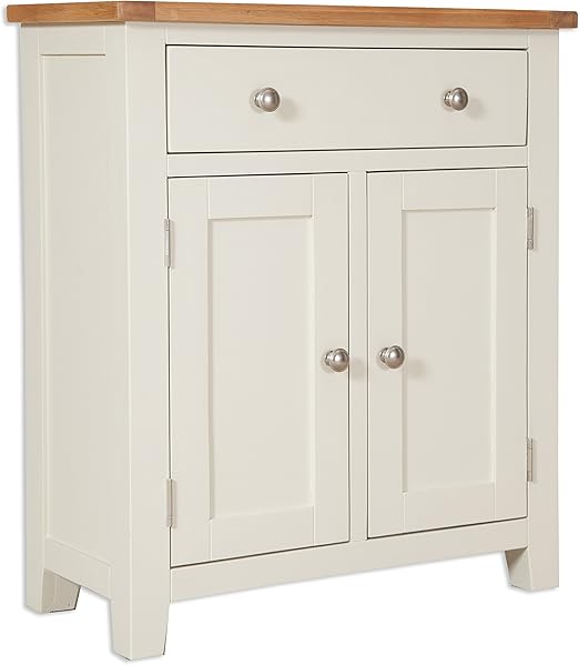 Oak and Pine Online Dorset French Ivory Painted Oak Pine 2 Door Slim