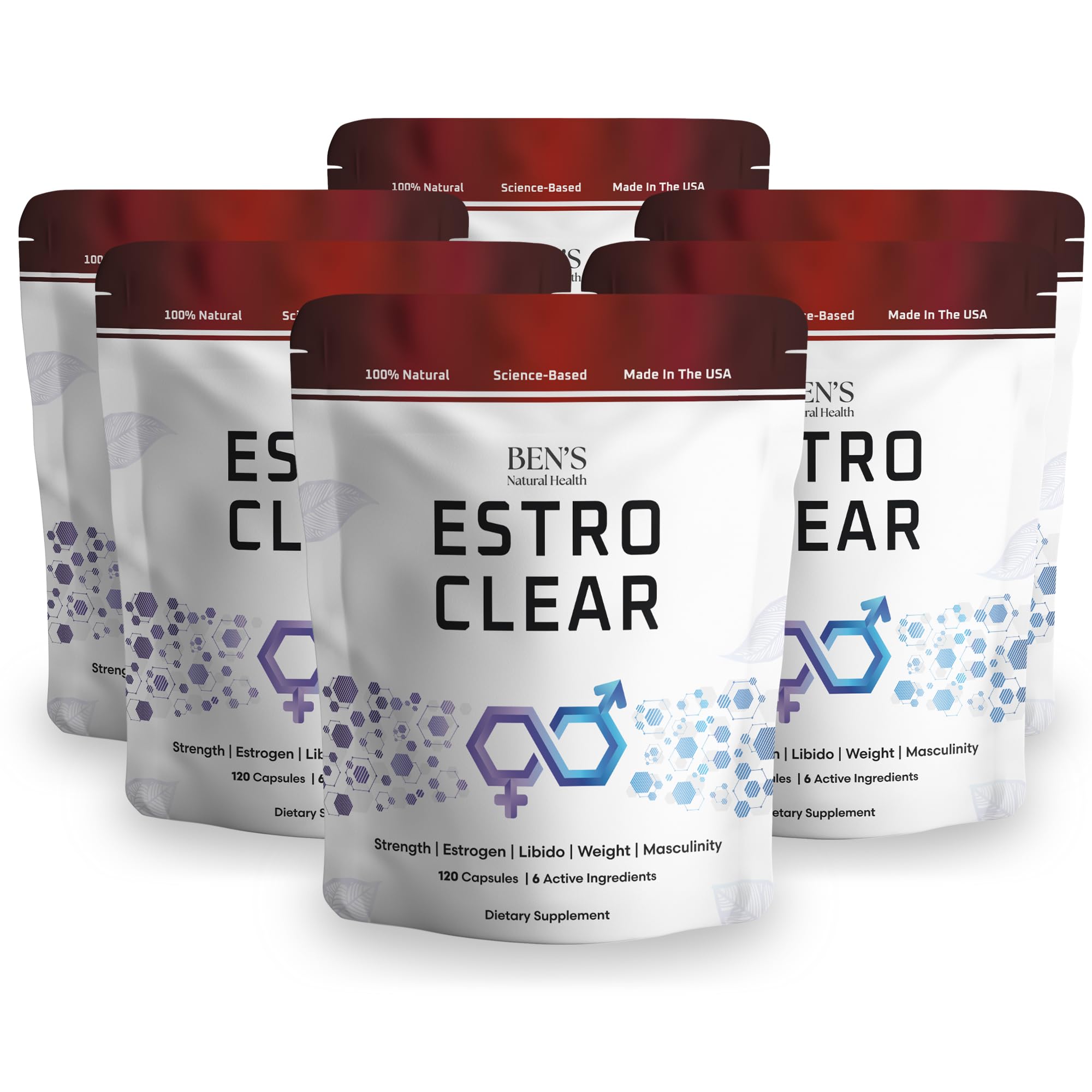 Ben's Natural Health Estro Clear, Natural Estrogen Blocker, 120 Capsules — Amazon image 10