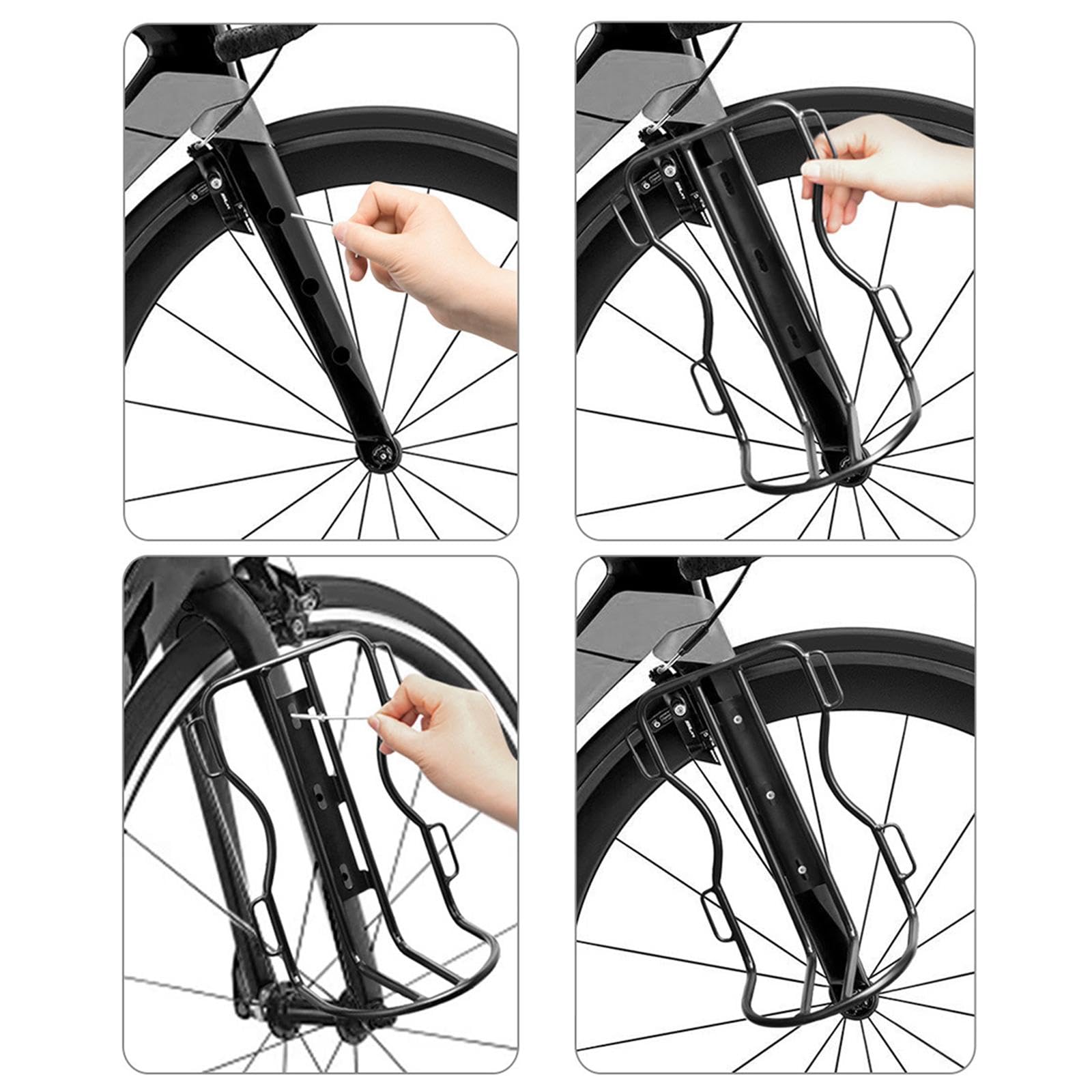 Portapacchi In Alluminio Leggero Per Bici Frontale