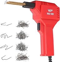 Vista 1 de WEP 960-V85 - Kit de soldador de plástico de alta potencia con luces LED con 200 grapas calientes y alicates para soldadura de plástico grueso