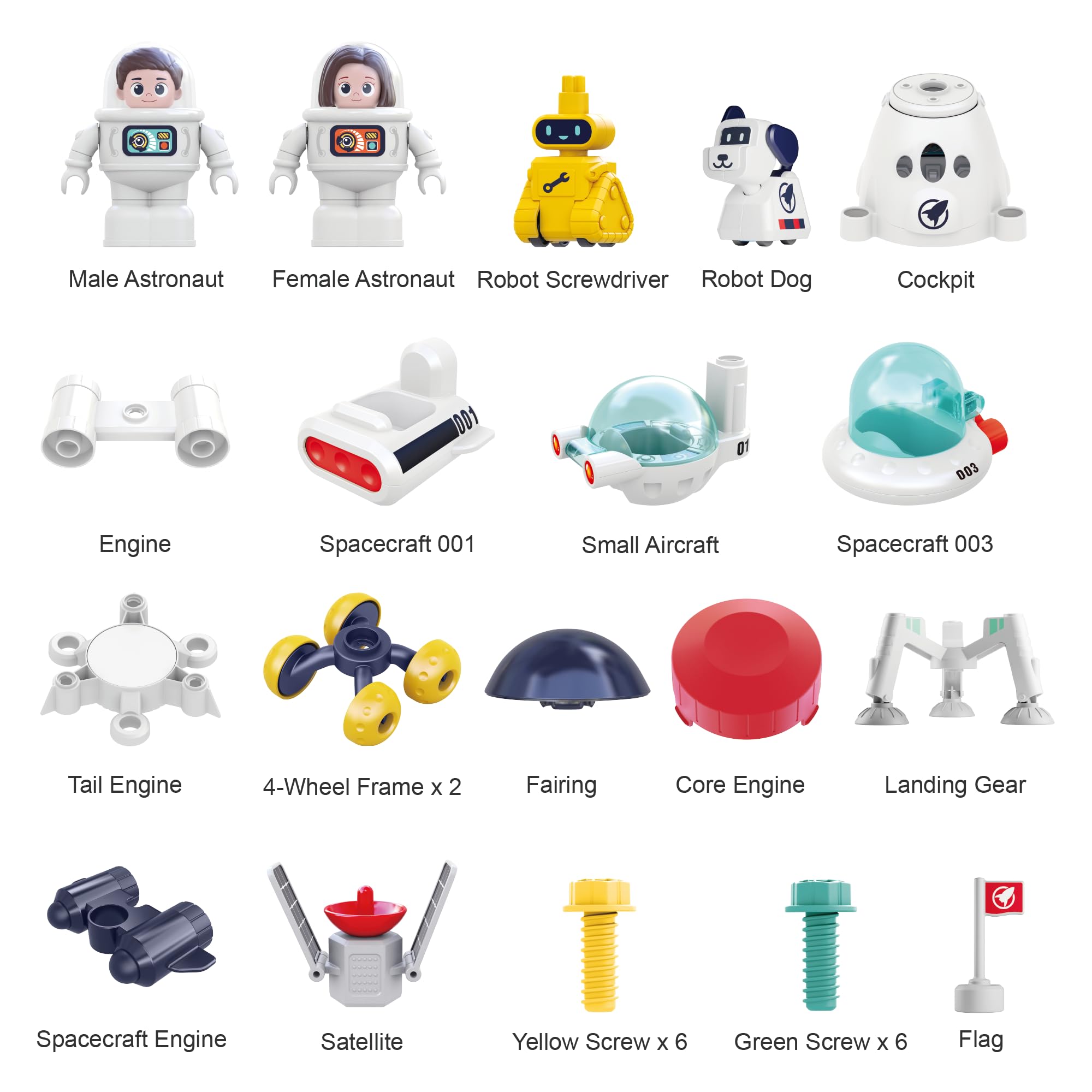 Juguetes espaciales para niños, nave espacial, aventura planeta, juego con 2 transbordadores astronautas, juguete educativo STEM del sistema solar del espacio exterior, regalo de 8