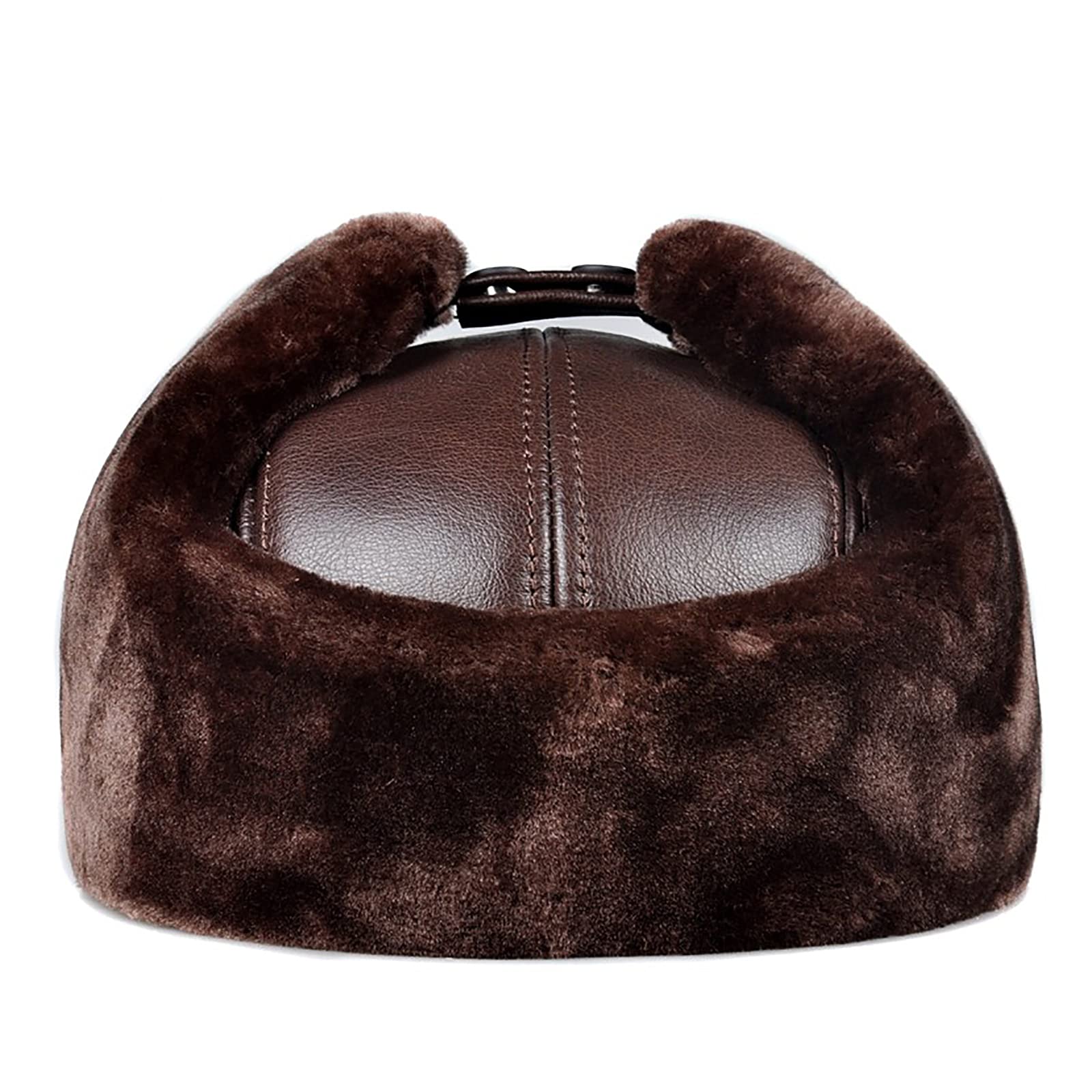 Sombreros de invierno, sombrero bombardero Unisex Aviator Sombrero de cuero Trooper Tapper Caps Bomber Sombrero Invierno para esquiar, Senderismo, Deportes al aire libre Dos maneras de vestir