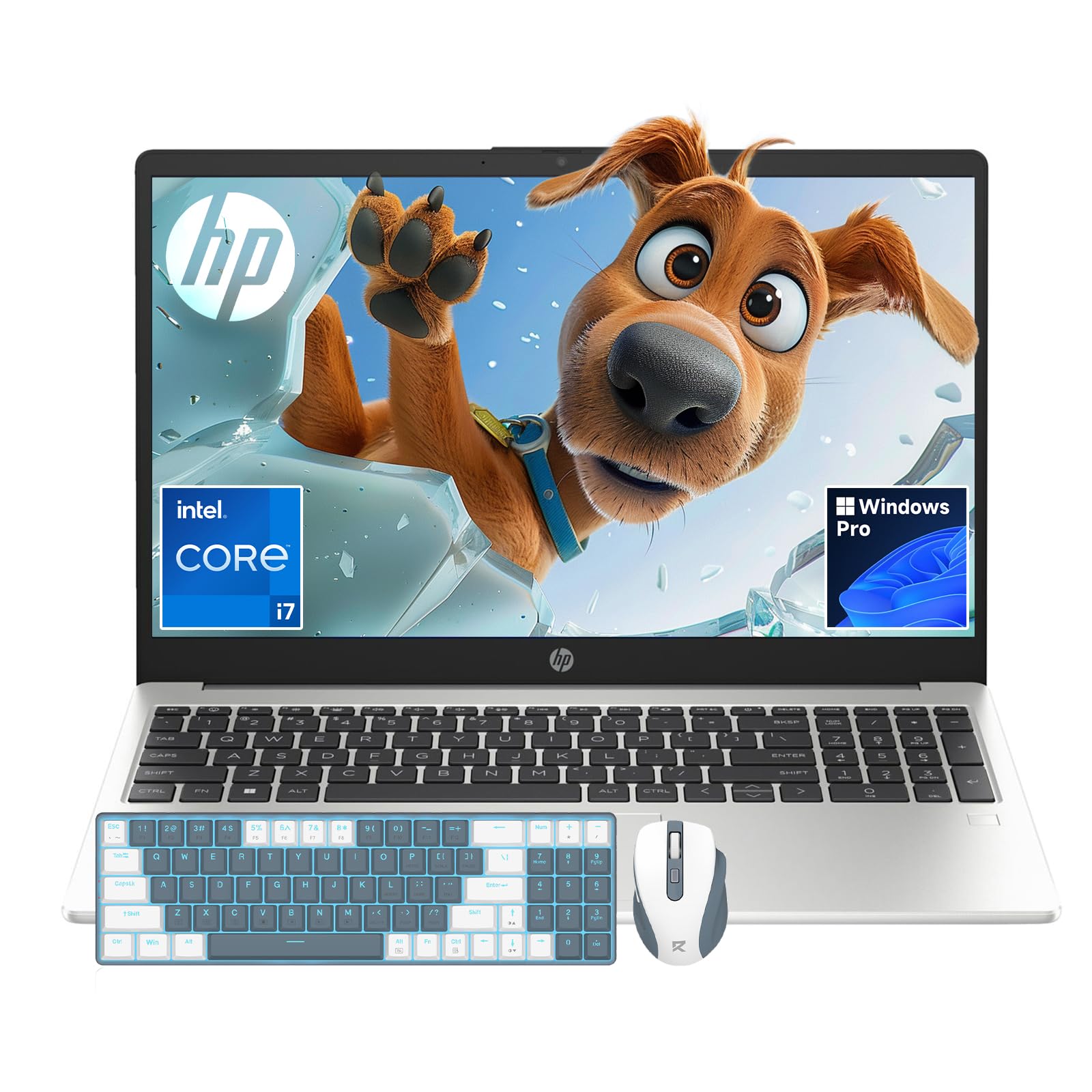 HP 250 G10 Laptop Computer for Business & Student, Intel Core i7-1355U, 15.6" FHD IPS Display, Webcam, Wi-Fi 6 & Bluetooth, Lifetime Windows 11 Pro,