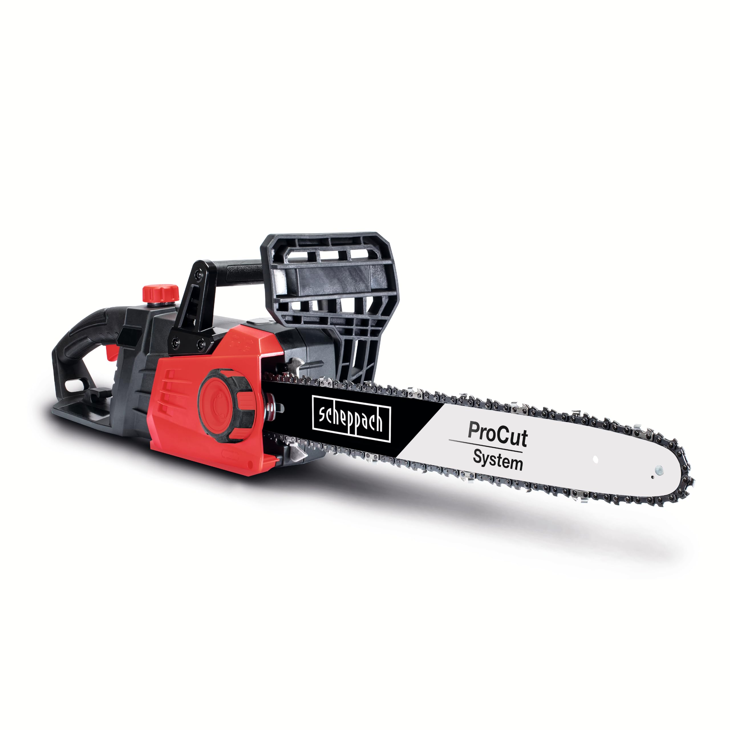 Scheppach Tronçonneuse Electrique CSE2700 | 2700W | Chaîne et Guide Procut 45,​5cm | Lubrification automatique de la chaîne | Frein de chaîne intégré | Etui du guide inclus | Légère et Compacte