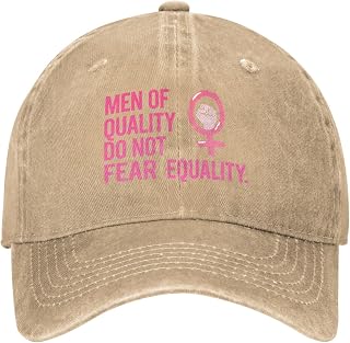Men of Quality Do Not Fear Equality Golf Hats Pro Womens Rights Social Justice Retro Dad Caps Fitted Denim Running