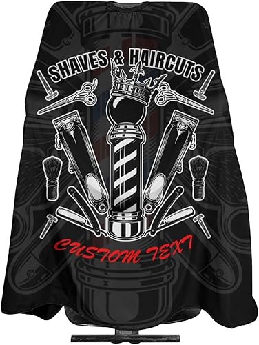 Miniatura 16 de Capa de peluquero personalizada, Capa de salón para corte de pelo personalizada para hombres