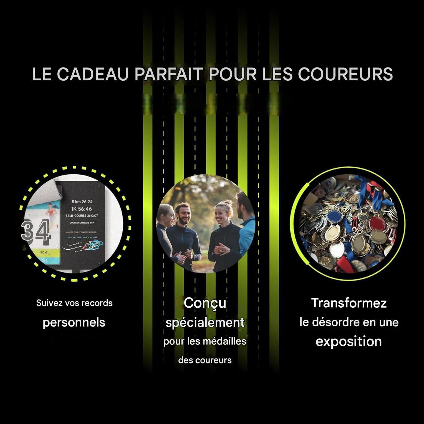 Présentoir De Dossard De Course Porte-Vêtements À Montage Murale Pour