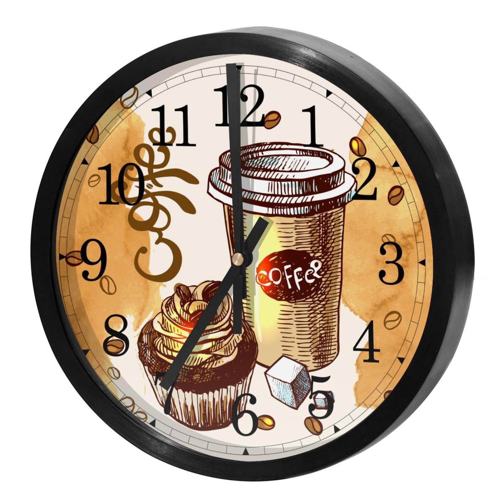 Horloge murale silencieuse pour retrouver le calme au bureau avec style gourmand