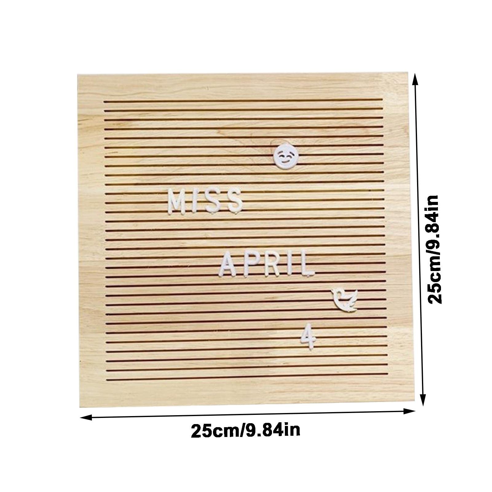 2 Lettre - Tableau à Lettres Lisse et avec 330 Lettres interchangeables et Support,Panneau d'annonce mémo Cadre chêne pour la décoration à la aison