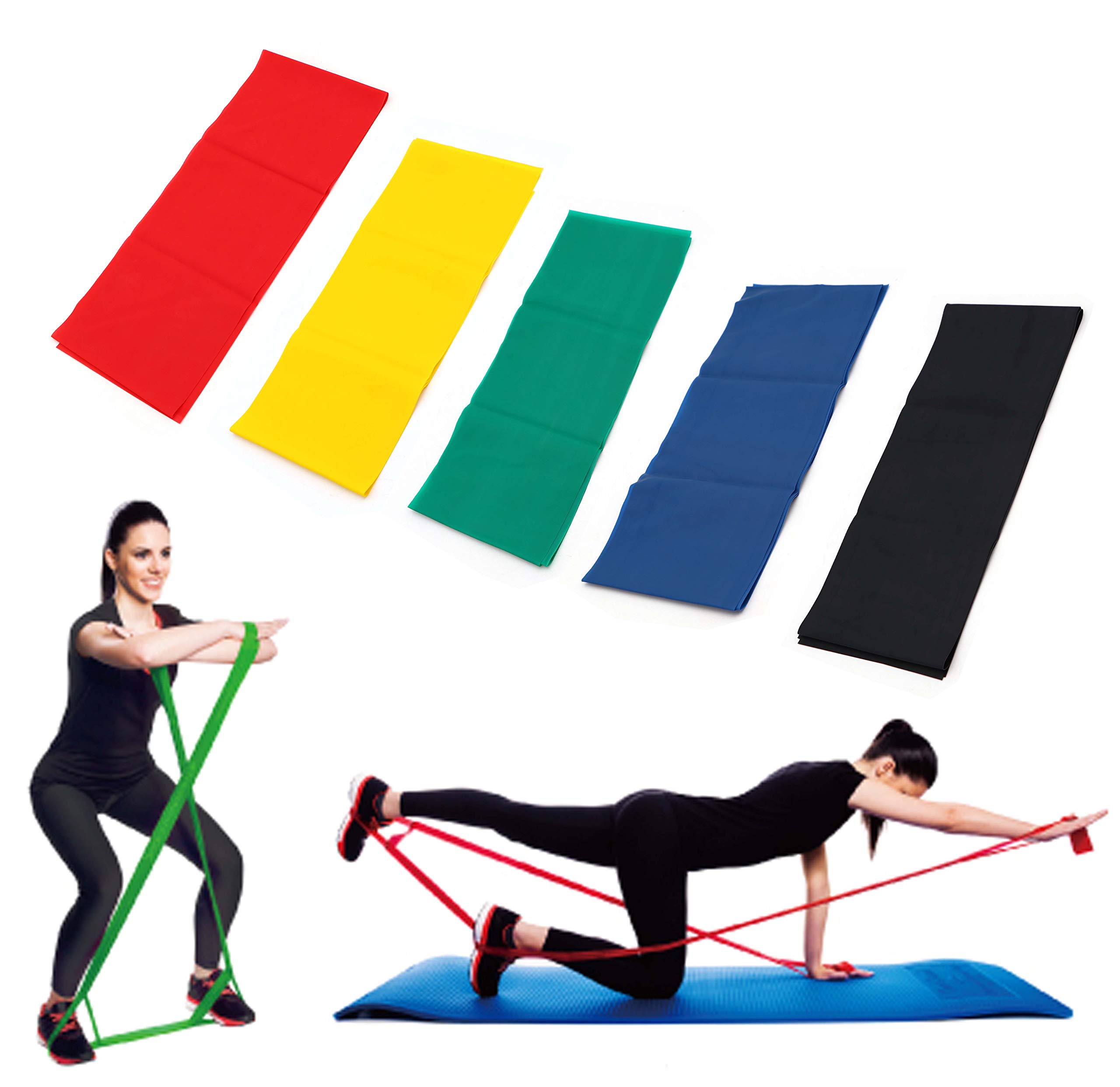 Physiowell Physiotherapy Resistance Multi Color Band Set of 5 for Exercise Rehabilitation Equipment (B08HHCFY99) Amazon Price History, Amazon Price Tracker
