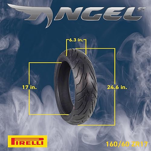 Miniatura 2 de Pirelli Angel ST 16060ZR17 - Neumático trasero para motocicleta adecuado para uso deportivo y turismo - 16060-17 individual