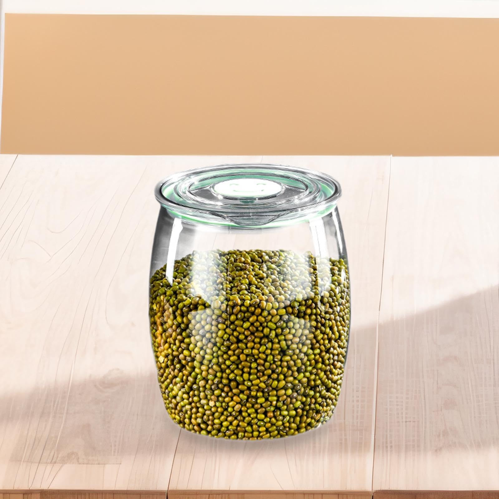 Vorratsglas Aufbewahrungsglas Lebensmittelbehälter Luftdichte Dose mit Silikonverschluss Aus Robustem PET Material für Aufbewahrung von Snacks Süßware, 20l
