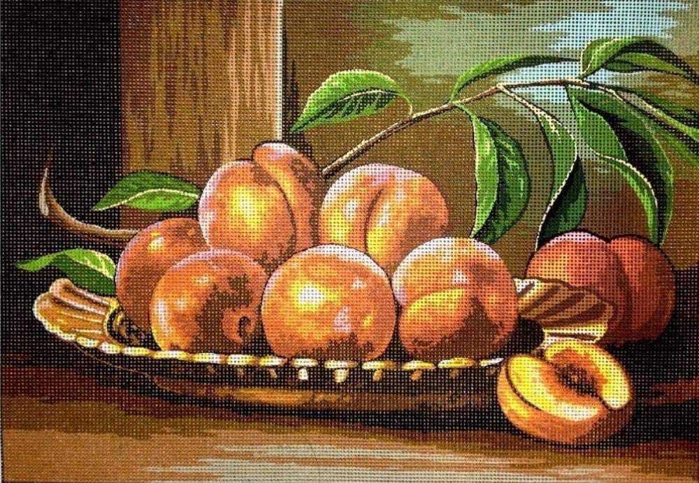 Kit de broderie au point de croix demi-point nature morte 25x35