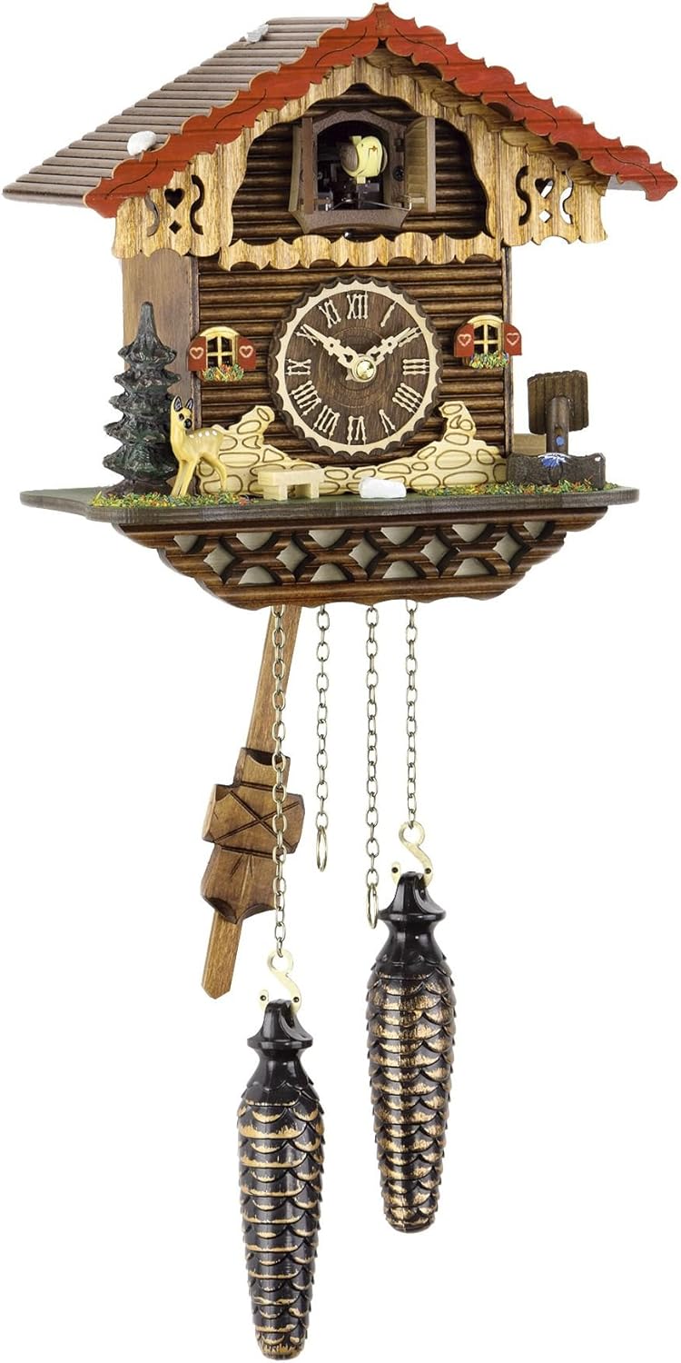 Trenkle Quartz Cuckoo Clock Swiss House with Music