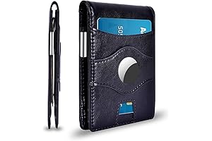 Slim AirTag Holder: Minimalist RFID Blocking Front Pocket Wallet