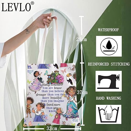 Miniatura 2 de LEVLO Bolsa de maquillaje cosmética de la familia mágica regalo del amante de la película de dibujos animados maquillaje cremallera bolsa bolsa,