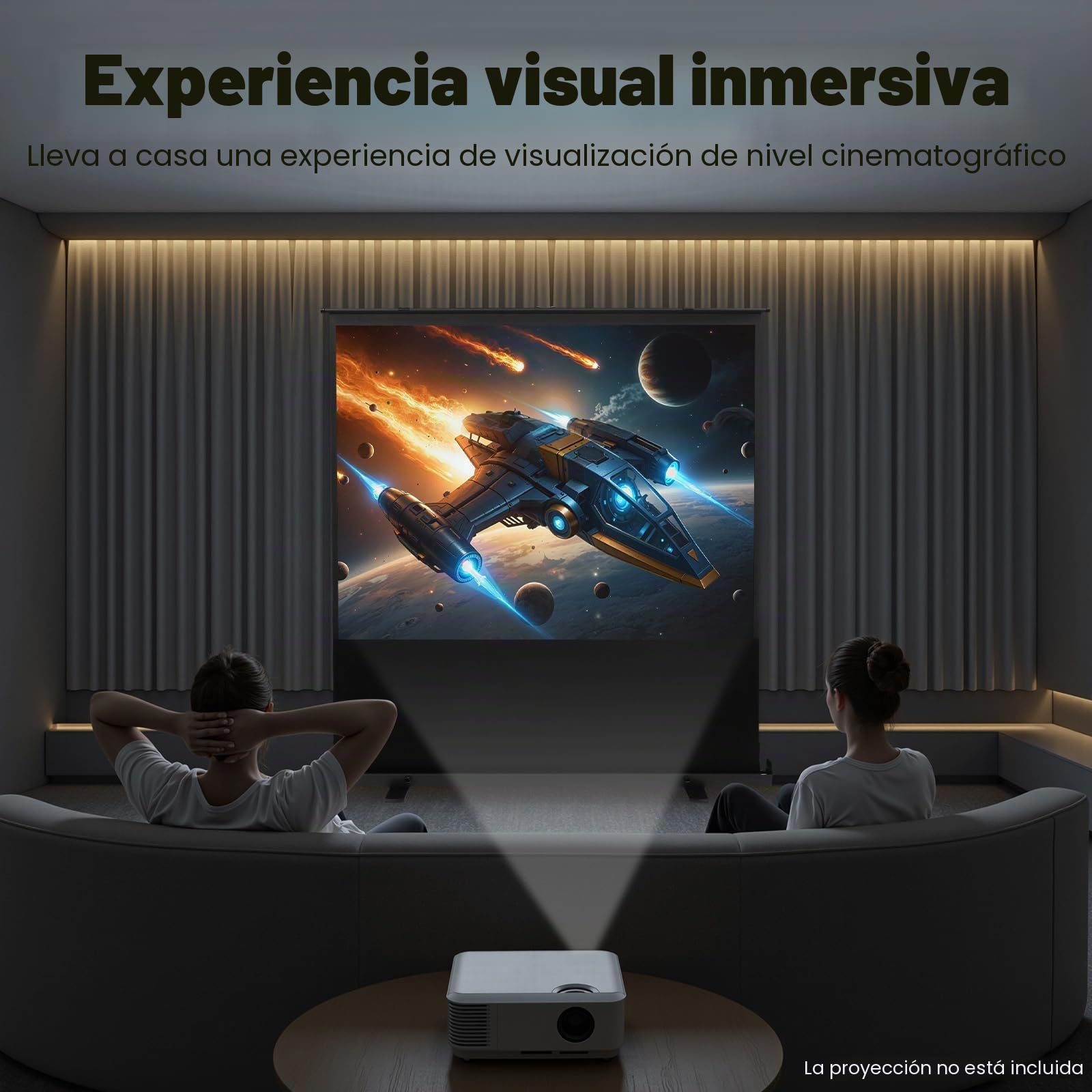 Pantalla de proyección de 80 pulgadas 4:3 de pie en el suelo, pantalla de proyección para proyector, pantalla portátil, pantalla enrollable automática, pantalla de proyección para cine en casa