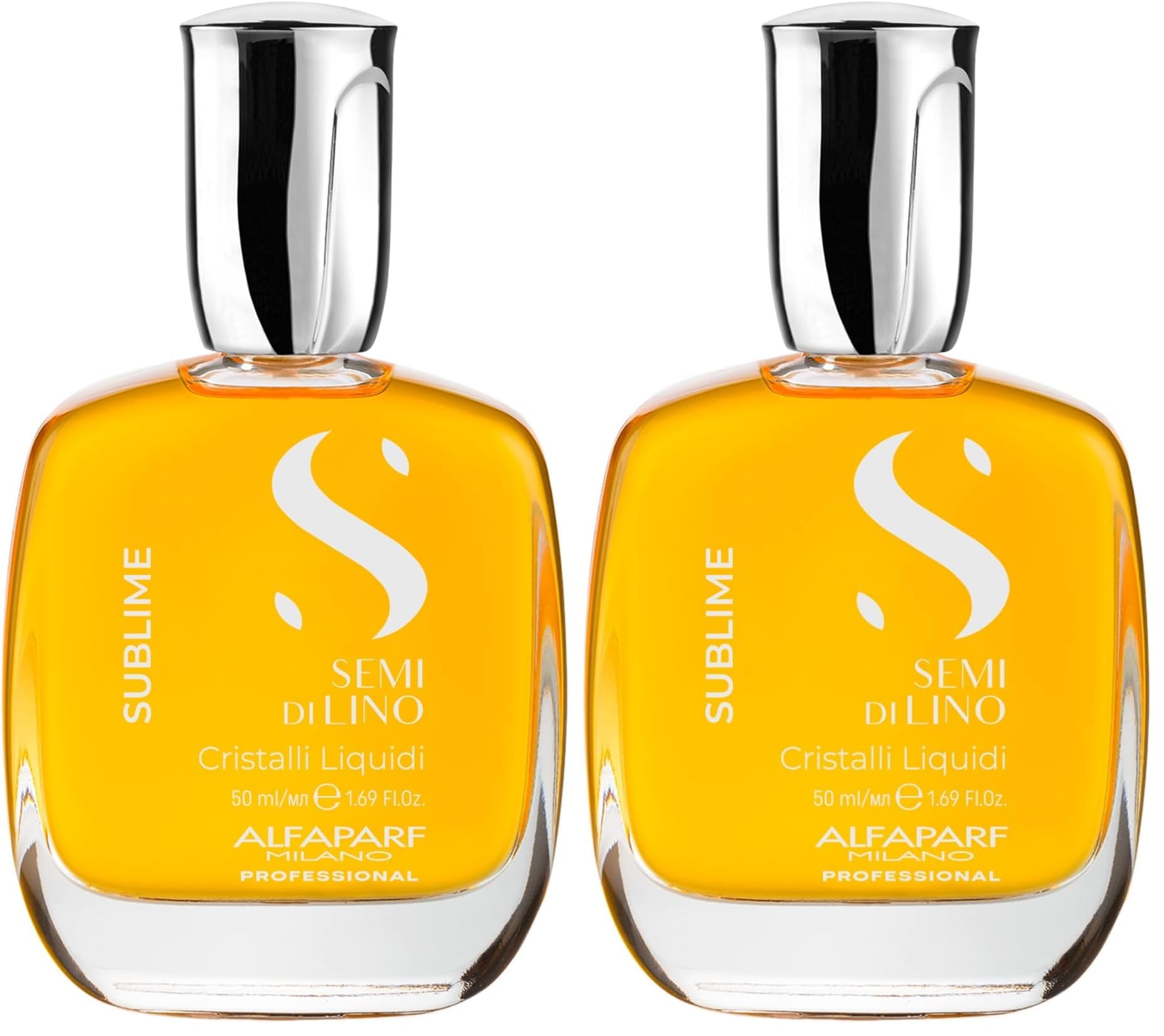 ALFAPARF MILANO Semi di Lino Cristalli Liquidi Hair Oil 1.69 Fl Oz (Pack of 2)