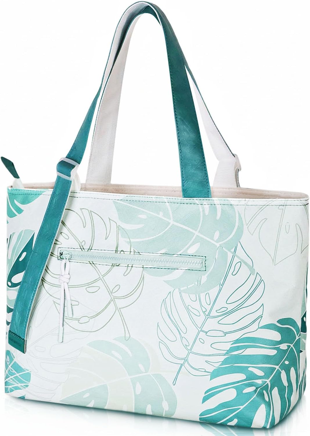 HOMESPON Large Waterproof Beach Bag for Women Pool Bags with Wet Compartment Lightweight Tote for Work Travel Weekends