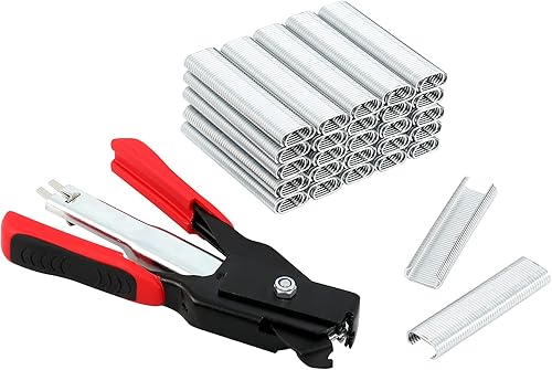 Kit de alicates de anillo de cerdo para cercas manual con 2500 anillos de cerdo C7 tipo C Clip de fijación abrazadera equipo de instalación