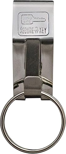 Miniatura 4 de Lucky Line Clip para llave de cinturón para asegurar una llave deslizante (40501), níquel