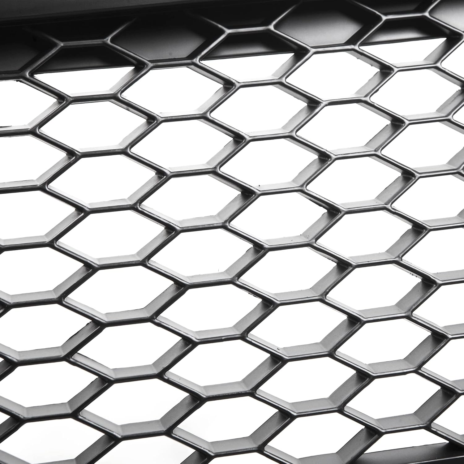 Front Grill Compatible with Audi A6 C6 RS-Type Saloon Avant 2004 2005 2006 2007 2008 RS-41 Front Central Sport Grill Honeycomb Mesh Grille Black