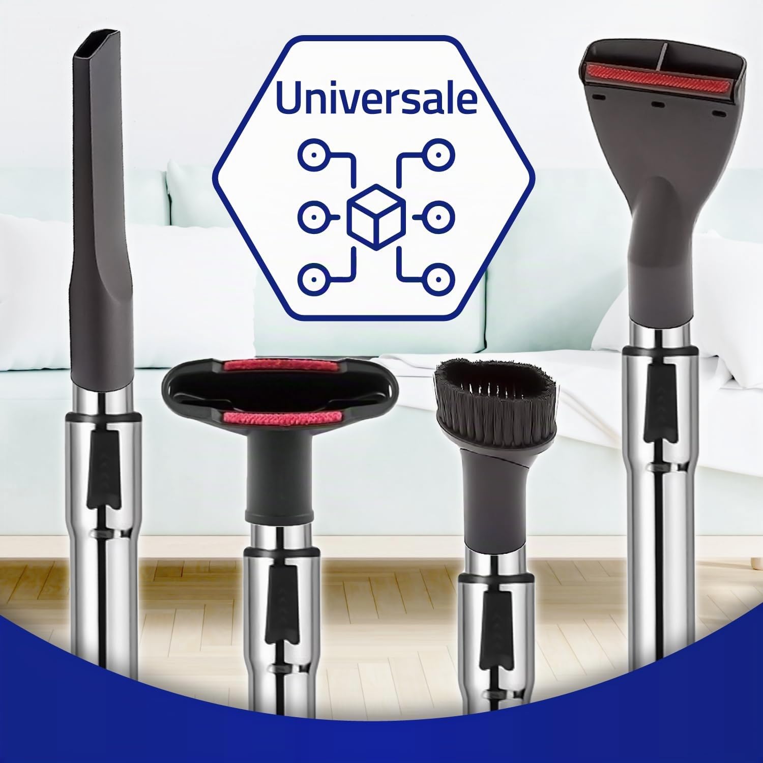 Tubo Telescopico Universale per Aspirapolvere Ø 32mm Estensibile da 590mm a 990mm Garanzia di 10 Anni - MONTERAL