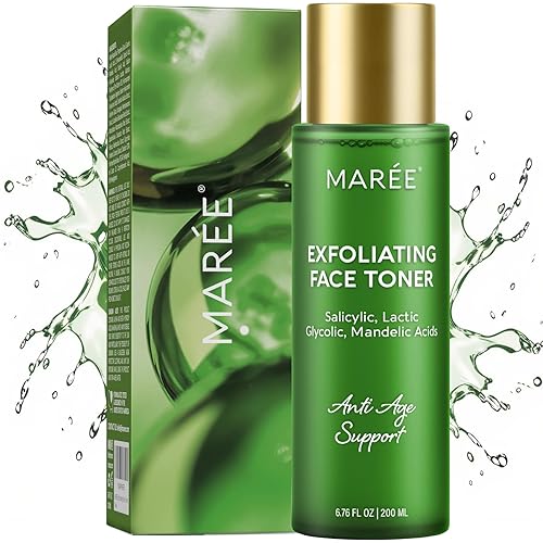 MAREE Tónico Exfoliante con Ácido Salicílico  Exfoliante Facial AHA BHA & Limpiador de Poros  Exfoliante Líquido BHA para Cuidado de Sebum y Piel