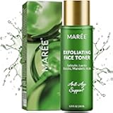 MAREE Exfoliating Toner with Salicylic Acid – AHA BHA Face Exfoliant & Pore Cleaner – BHA Liquid Exfoliant for Sebum & Dead Skin Care Remover – Face Exfoliator – Acido Salicilico Exfoliante Facial