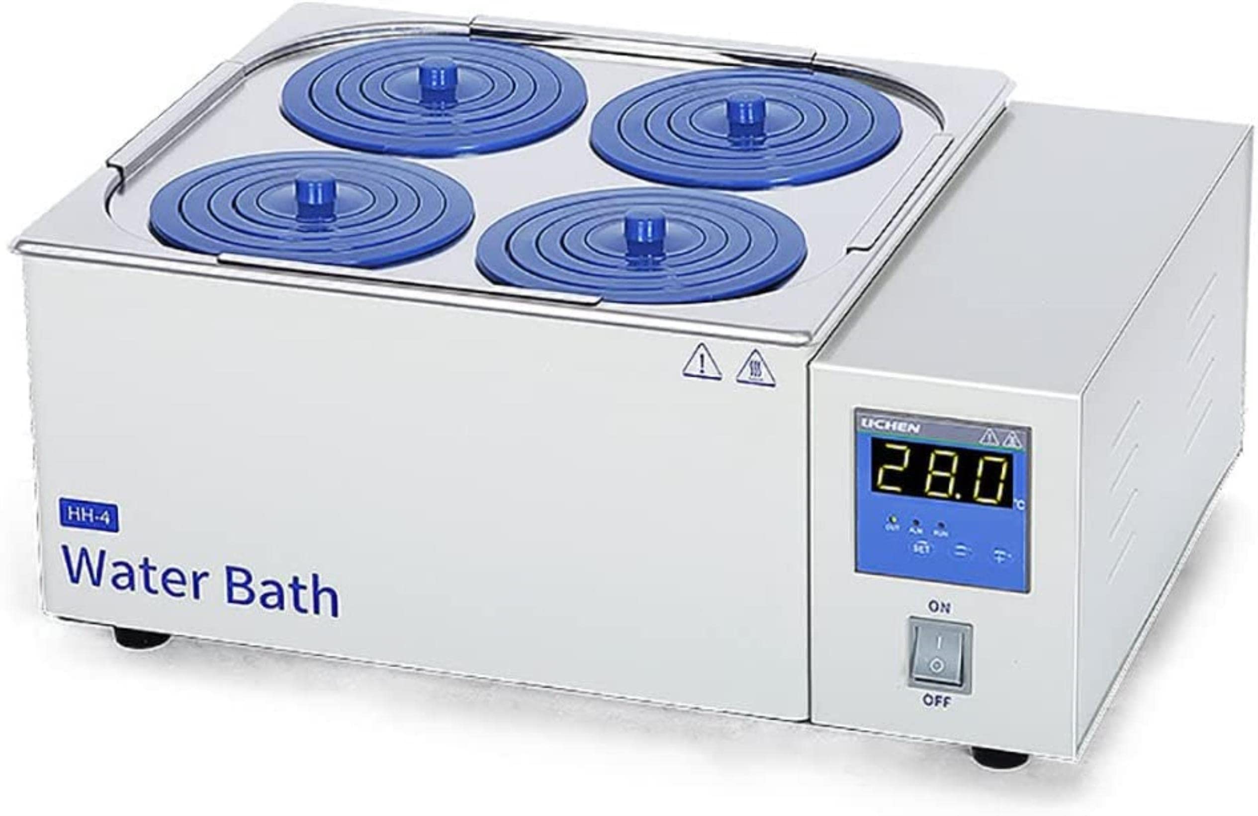 Baño María termostático digital de laboratorio, 1/2/4/6/8 orificios, con calentamiento eléctrico, volumen: 3 L/6,5 L/14 L/22 L/24 L, temperatura ambiente hasta 100 °C, incrementos de 1 °C, para uso
